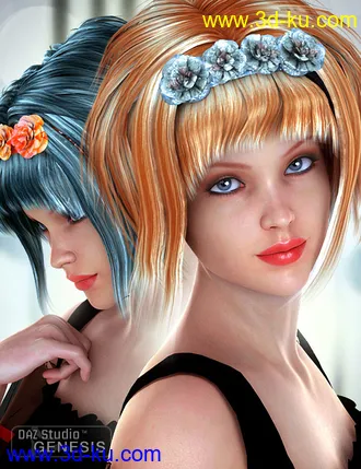 3D打印模型Starla Hair Colors的图片