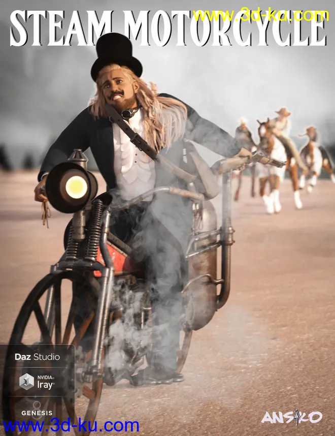 Steam Motorcycle模型的图片1