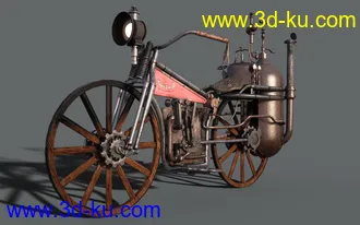 3D打印模型Steam Motorcycle的图片