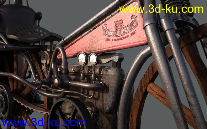 Steam Motorcycle模型的图片4