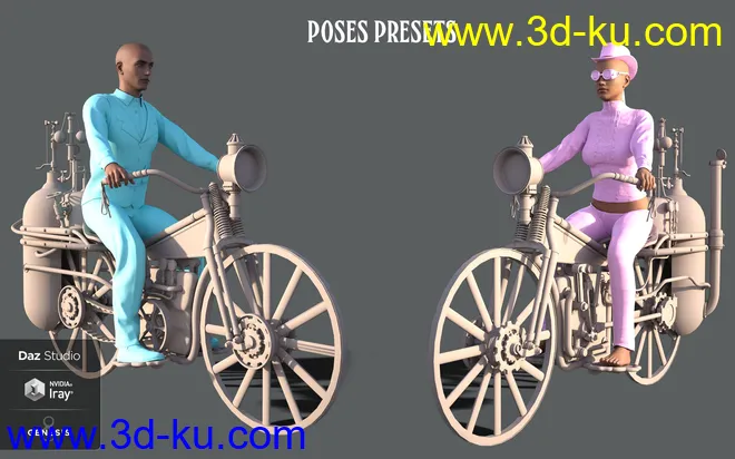 Steam Motorcycle模型的图片5