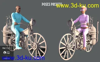 3D打印模型Steam Motorcycle的图片