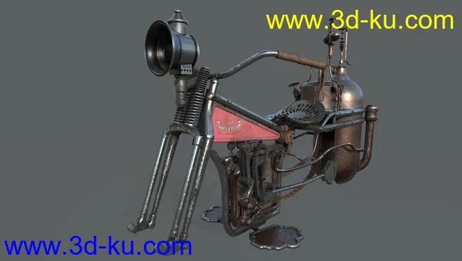 Steam Motorcycle模型的图片7