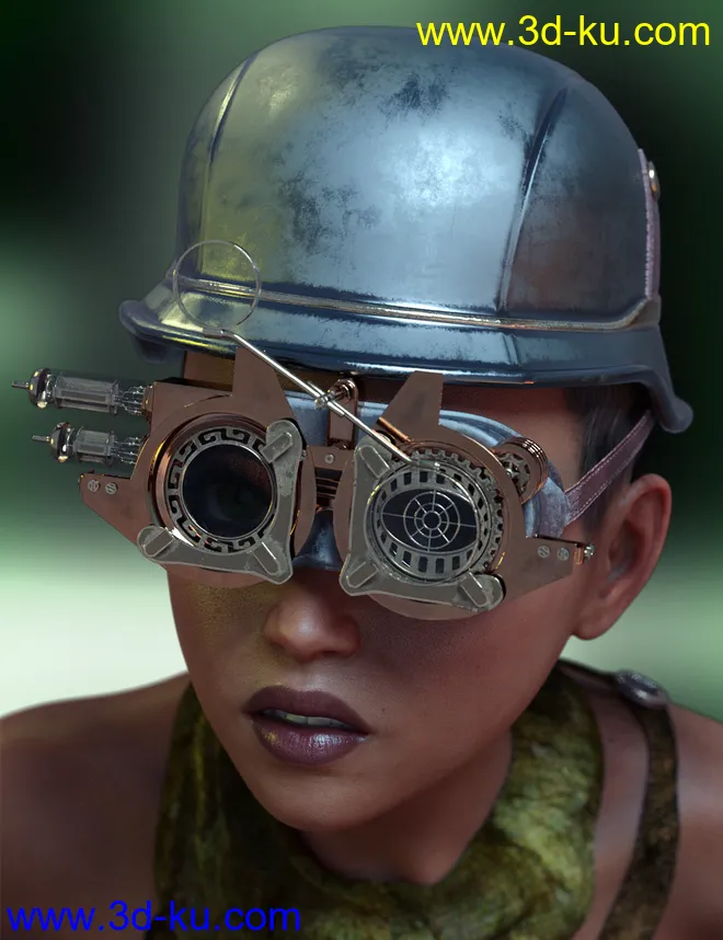 Steam Punk Hats for Genesis 8模型的图片1