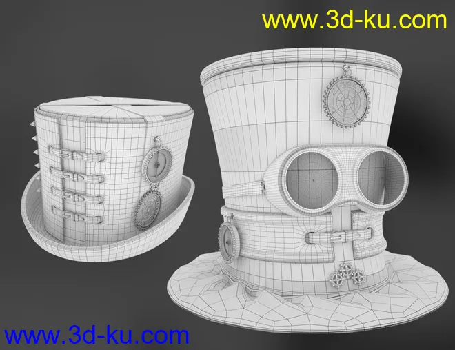 Steam Punk Hats for Genesis 8模型的图片11