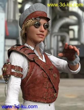 3D打印模型Steampunk Artificer for Genesis 8 Females的图片