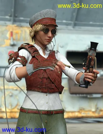 3D打印模型Steampunk Artificer for Genesis 8 Females的图片