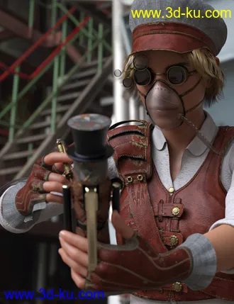 3D打印模型Steampunk Artificer for Genesis 8 Females的图片