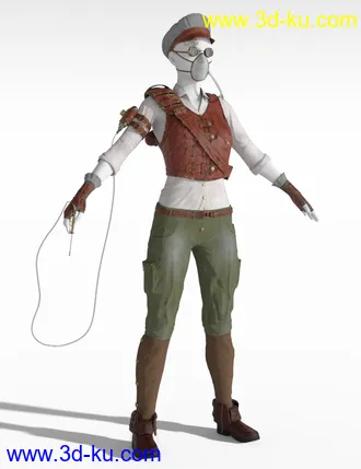 3D打印模型Steampunk Artificer for Genesis 8 Females的图片