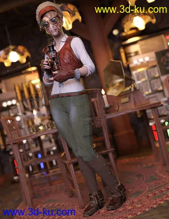 3D打印模型Steampunk Artificer for Genesis 8 Females的图片