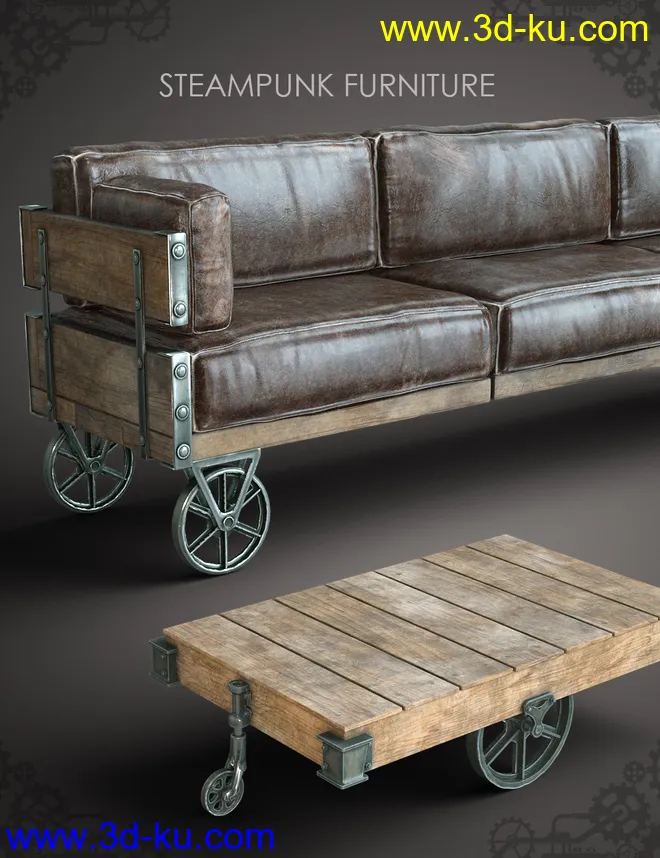 Steampunk Furniture模型的图片1
