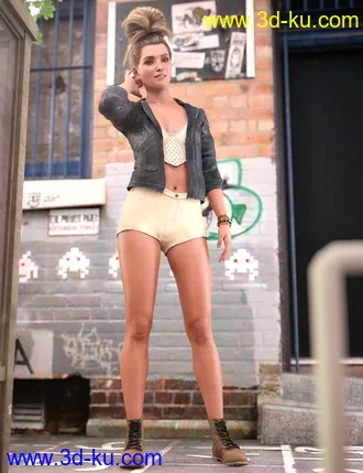 3D打印模型Summers End Outfit for Genesis 8.1 Females的图片