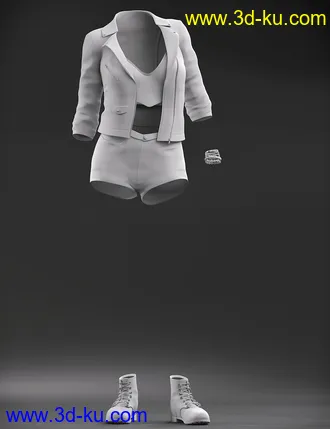 3D打印模型Summers End Outfit for Genesis 8.1 Females的图片