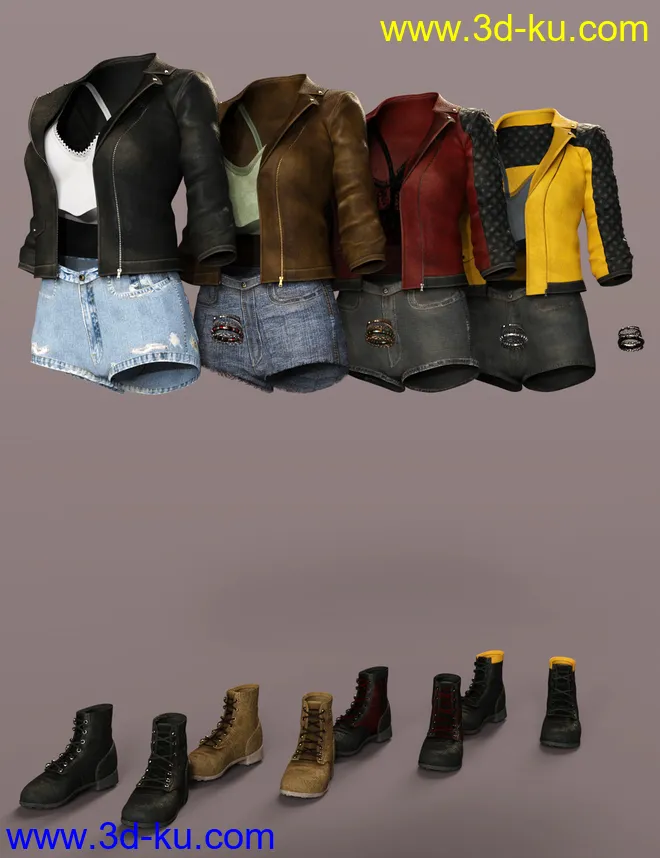 Summers End Outfit Textures模型的图片6