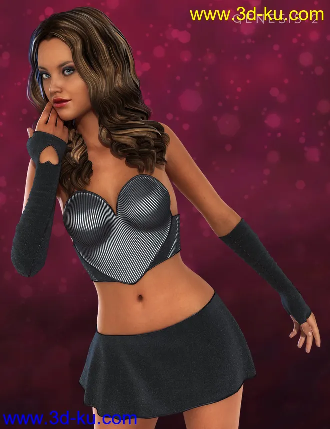 Super Heart Textures for Heart Attack Outfit模型的图片2
