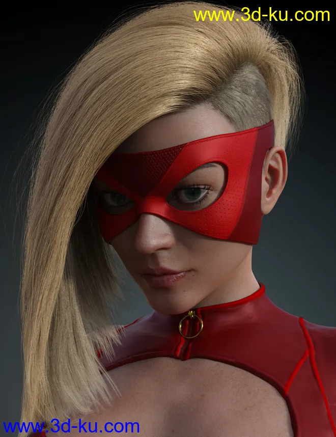 Super Hero Masks for Genesis 8 Females模型的图片2