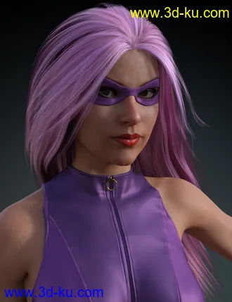 3D打印模型Super Hero Masks for Genesis 8 Females的图片