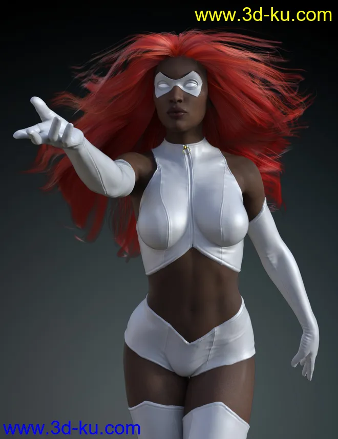 Super Hero Masks for Genesis 8 Females模型的图片7