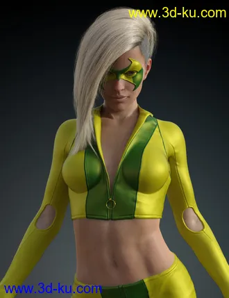 3D打印模型Super Hero Masks for Genesis 8 Females的图片