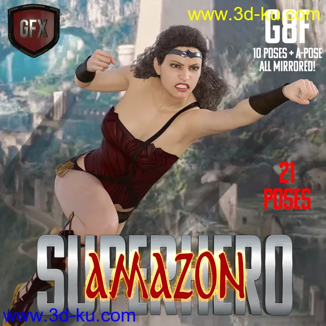 SuperHero Amazon for G8F Volume 1模型的图片1