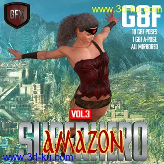 3D打印模型SuperHero Amazon for G8F Volume 3的图片