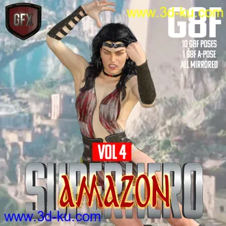 3D打印模型SuperHero Amazon for G8F Volume 4的图片