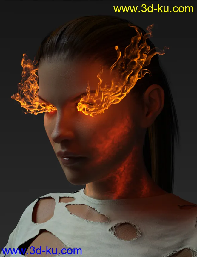 Superhero Eyes and Face FX for Genesis 8 Females模型的图片1