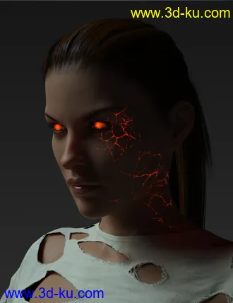 3D打印模型Superhero Eyes and Face FX for Genesis 8 Females的图片