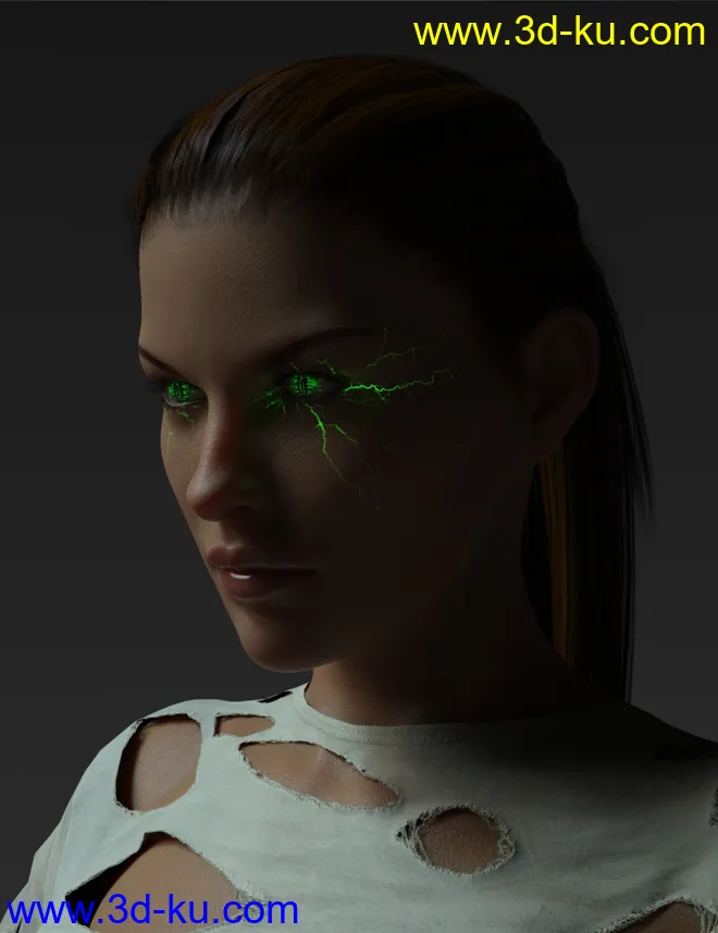 Superhero Eyes and Face FX for Genesis 8 Females模型的图片5