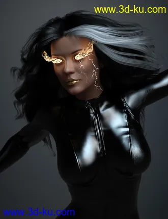 3D打印模型Superhero Eyes and Face FX for Genesis 8 Females的图片