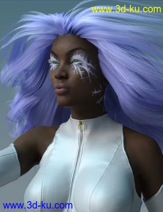 3D打印模型Superhero Eyes and Face FX for Genesis 8 Females的图片