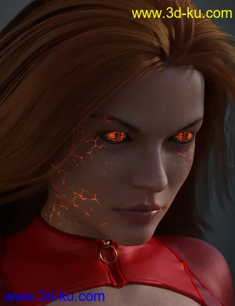 3D打印模型Superhero Eyes and Face FX for Genesis 8 Females的图片