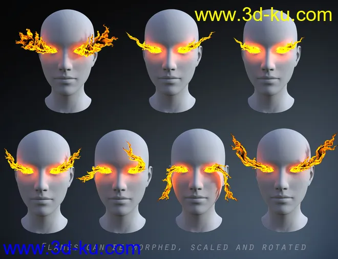 Superhero Eyes and Face FX for Genesis 8 Females模型的图片11
