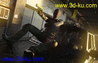 3D打印模型SUV Chase Scene Poses for Genesis 8的图片