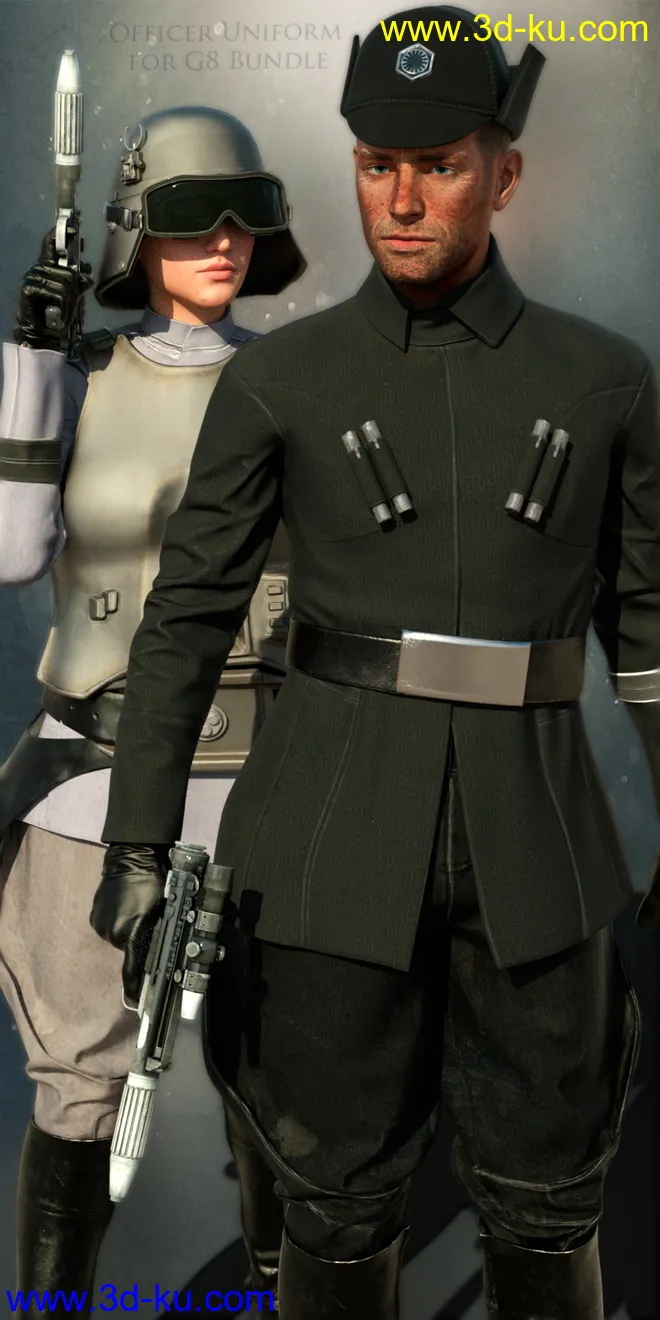 SW Officer Uniform for G8 Bundle模型的图片1