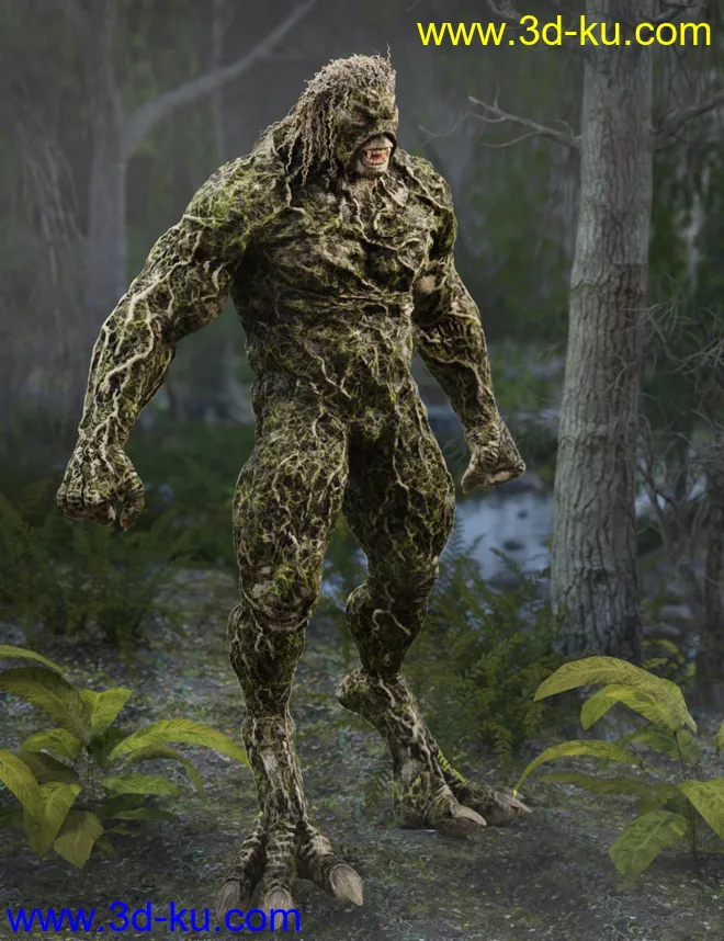 Swampbeast for Genesis 8 Male模型的图片2