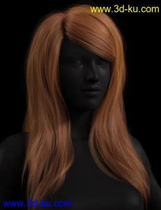 3D打印模型Swept Bangs Hair for Genesis 3 and 8 Females的图片