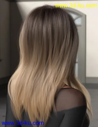 3D打印模型Swept Bangs Hair for Genesis 3 and 8 Females的图片