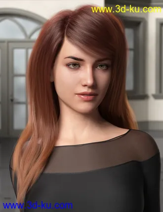 3D打印模型Swept Bangs Hair for Genesis 3 and 8 Females的图片
