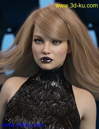 Swept Bangs Hair for Genesis 3 and 8 Females模型的图片10