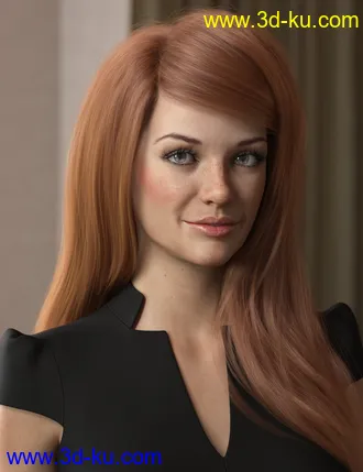 Swept Bangs Hair for Genesis 3 and 8 Females模型的图片14