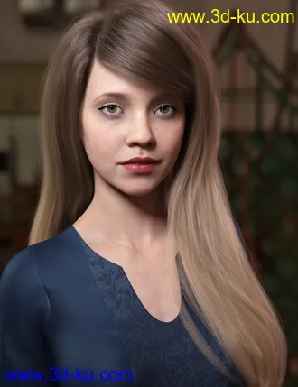 Swept Bangs Hair for Genesis 3 and 8 Females模型的图片15