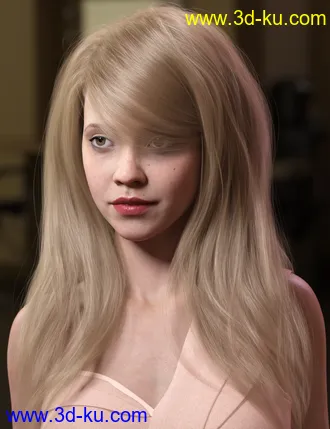 Swept Bangs Hair for Genesis 3 and 8 Females模型的图片16