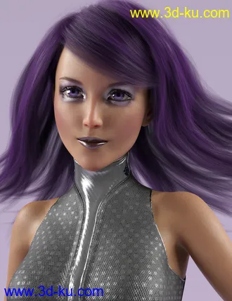Swept Bangs Hair for Genesis 3 and 8 Females模型的图片18