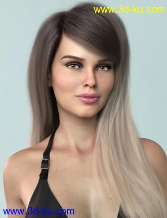 3D打印模型Swept Bangs Hair for Genesis 3 and 8 Females的图片