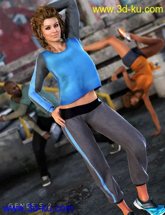 3D打印模型Swerve Outfit for Genesis 2 Female(s)的图片