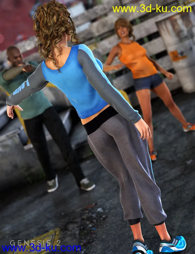 Swerve Outfit for Genesis 2 Female(s)模型的图片3