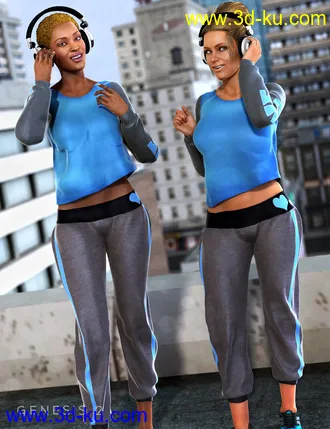 3D打印模型Swerve Outfit for Genesis 2 Female(s)的图片