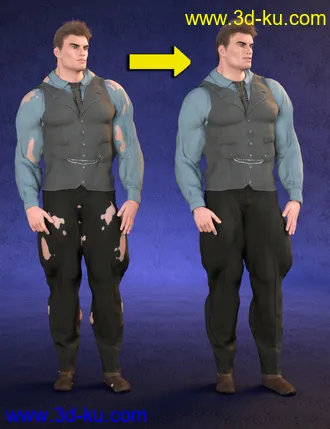 3D打印模型SY Body Under Clothes Fit Fixer for Genesis 8 and 8.1的图片