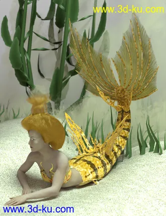 SY Merfolk for Genesis 8模型的图片3